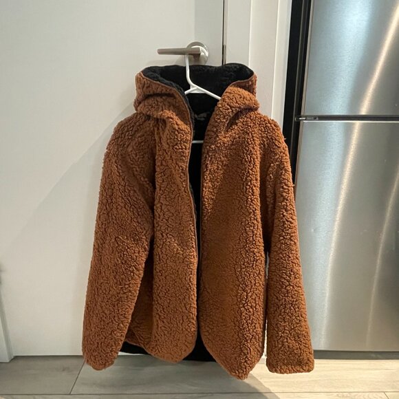 Reversible Fleece Hooded Teddy Jacket (Small) - Picture 3 of 4